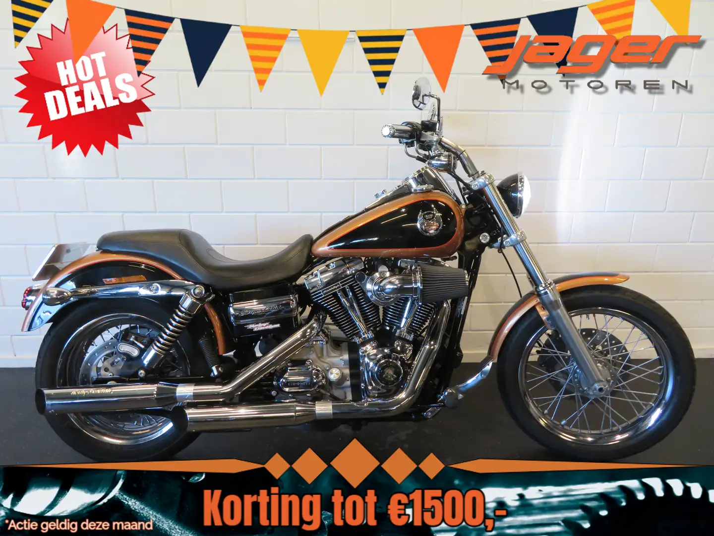 Harley-Davidson Dyna Super Glide FXDC SCREMING Oranje - 1
