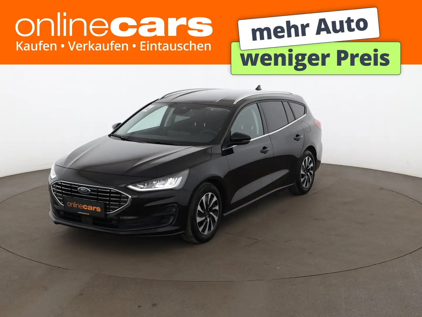 Ford Focus Turnier 1.5 EcoBlue Titanium Aut LED AHK Schwarz - 1