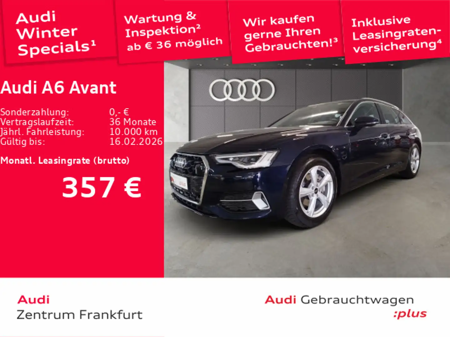 Audi A6 40 TDI advanced  S tronic LED Navi DAB Blau - 1