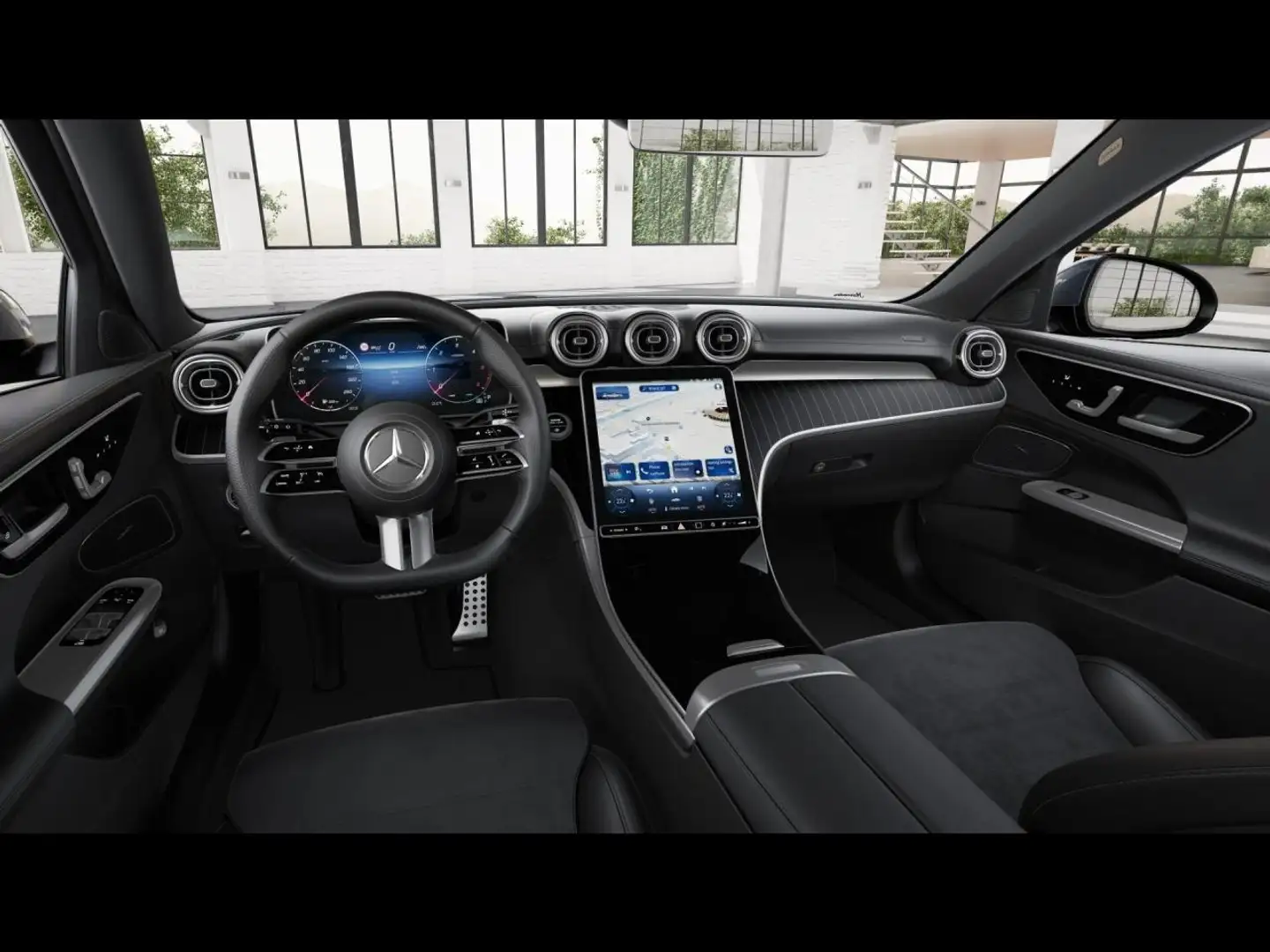 Mercedes-Benz C 300 d T AMG Panorama Distronic Memory 360° AHK Blau - 2