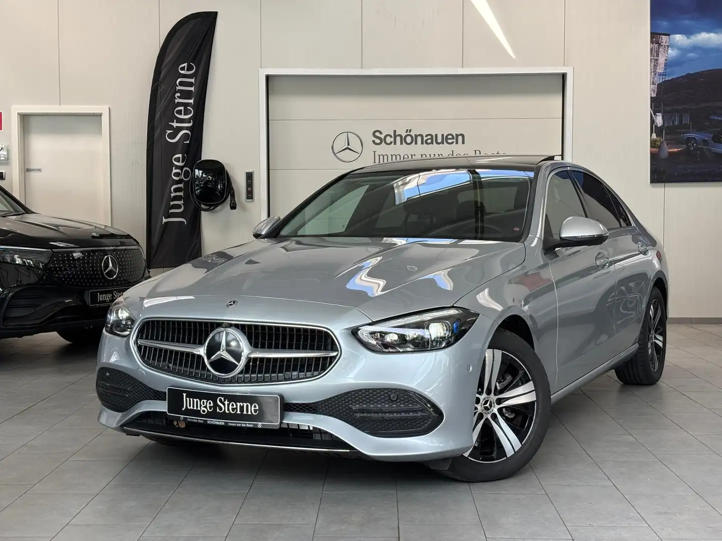 Mercedes-Benz C 200 PANO+DIGITAL+360°+MEMO+CARPLAY+PRIVACY Zilver - 1