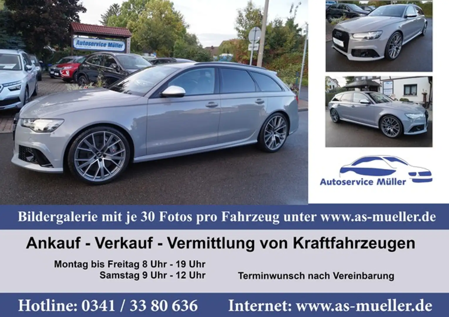 Audi RS6 Performance Plus-Bose-4xSitzheizung Gris - 1