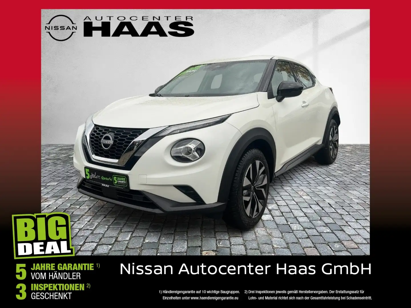 Nissan Juke 1.0l Acenta Kamera*LED*Ganzjahresreifen Weiß - 1