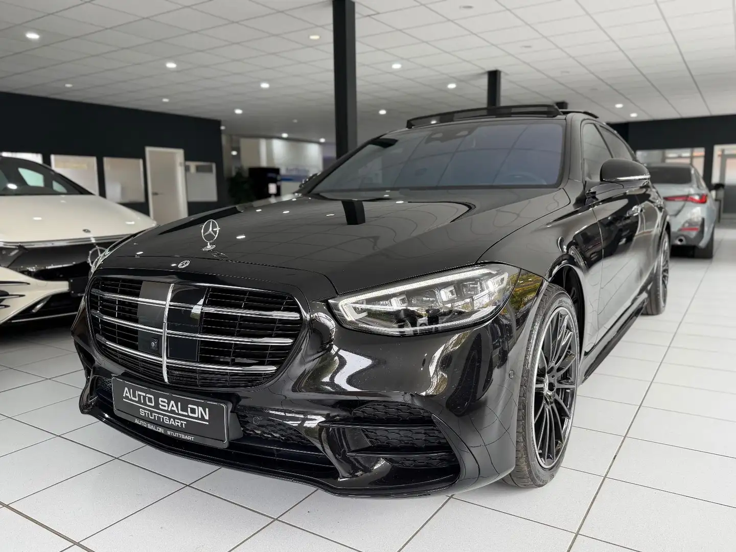 Mercedes-Benz S 400 d 4M L AMG*PANO*BURM*HUD*STHZ*360°*SUPERIO Schwarz - 1