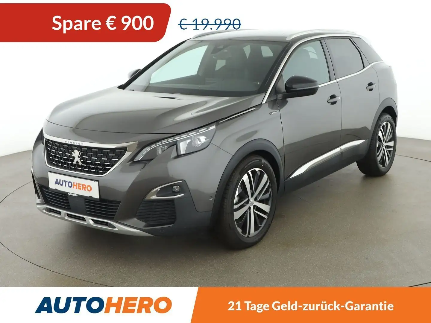 Peugeot 3008 2.0 Blue-HDi GT Line *LED*SPUR*TOT*NAVI*MASSAGE* Gris - 1