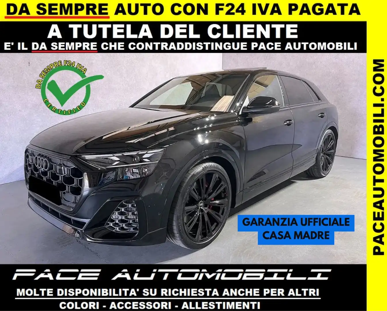 Audi SQ8 4.0 TFSI LED BLACK PACK 507CV TETTO HUD OLED 23" Nero - 1