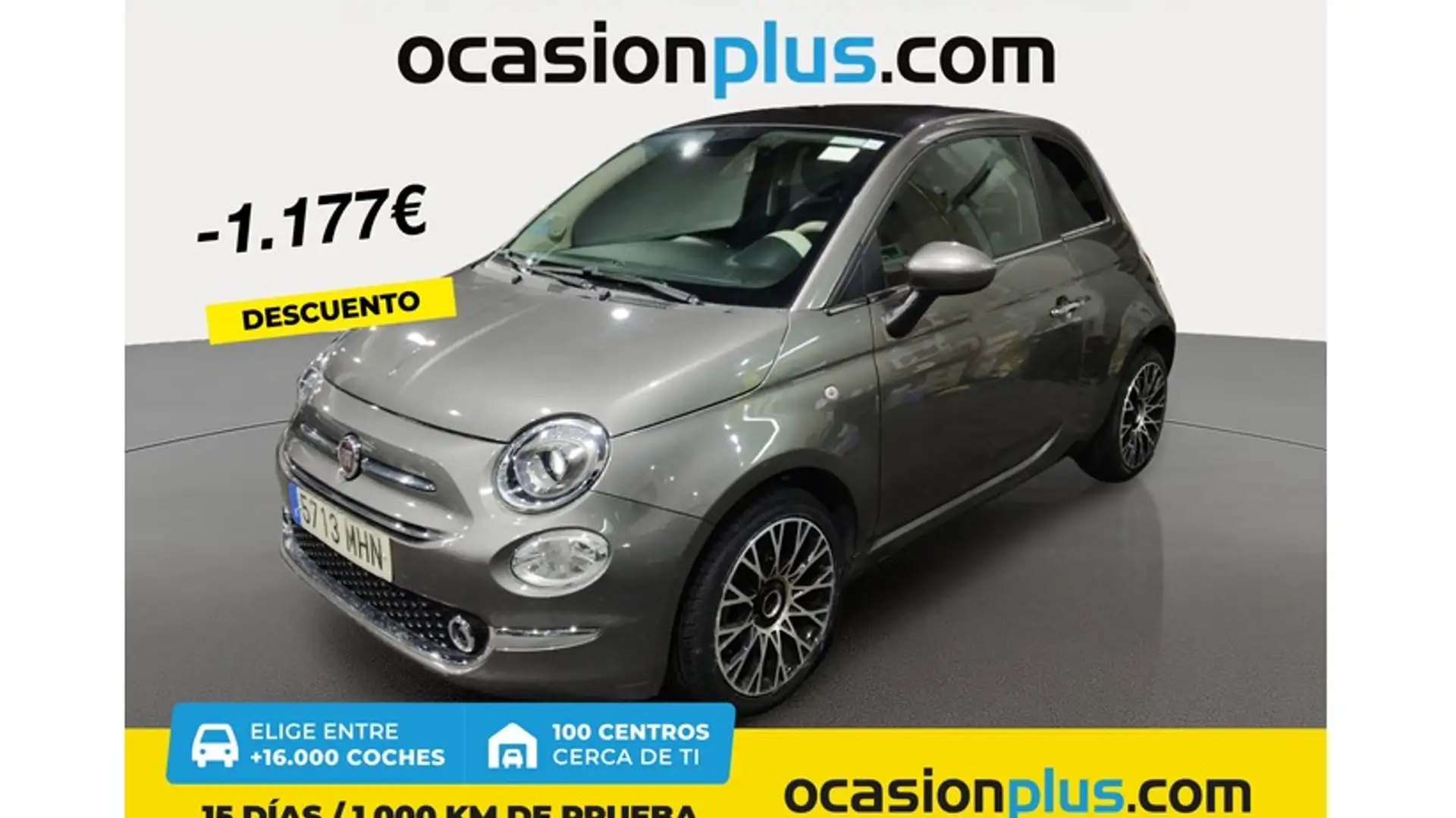 Fiat 500 1.0 Hybrid Dolcevita 52kW Gris - 1