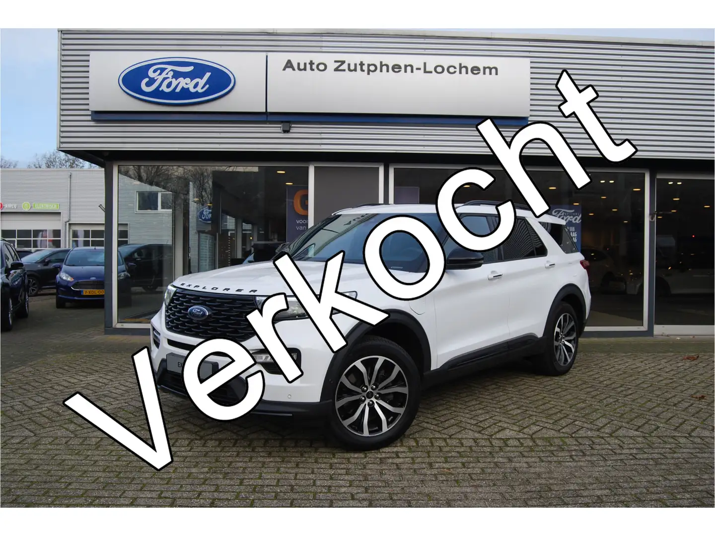 Ford Explorer 3.0 V6 EcoBoost PHEV ST-Line 457pk 7-ZITS PANO.DAK Blanc - 1