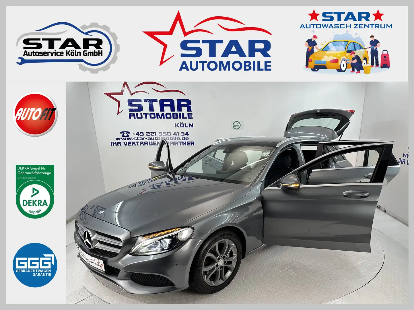 Mercedes-Benz C 220 C 220 T BlueTec d Business Plus Automatik*125KW*E6 Grey - 1