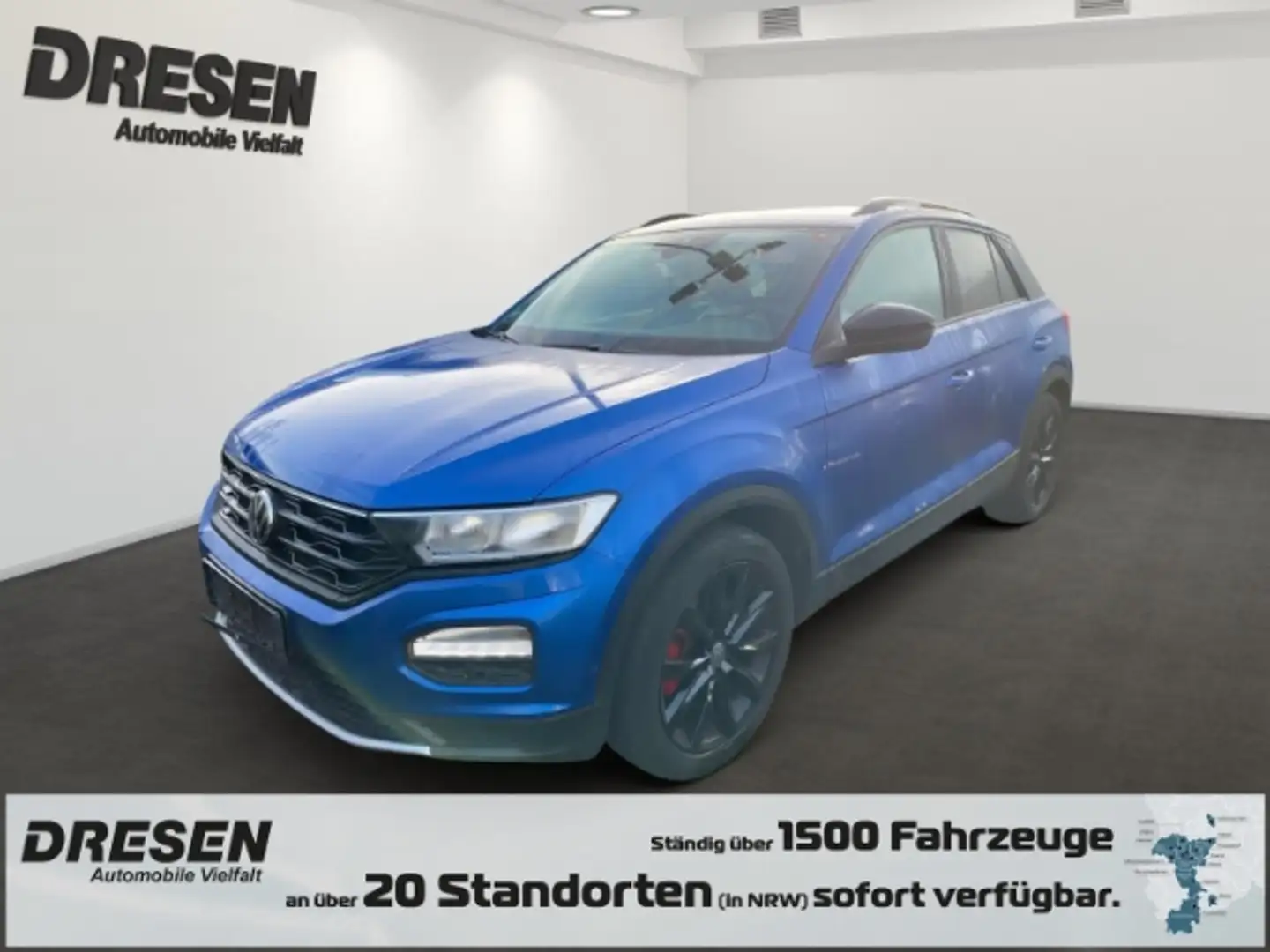 Volkswagen T-Roc Sport Automatik 2.0 TDI StandHZG Navi ACC 2-Zonen- Blau - 1