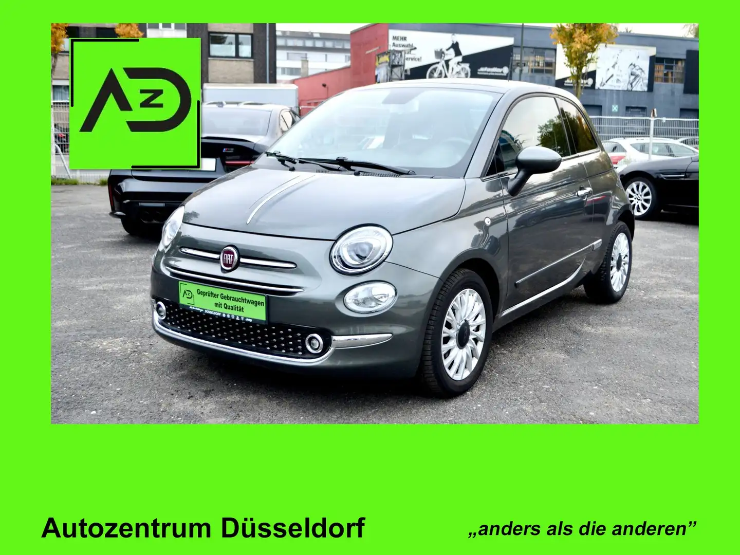 Fiat 500 AUTOMATIK *NAVI*SCHIEBEDACH-ELEKTRISCH*SITZH* Grau - 1