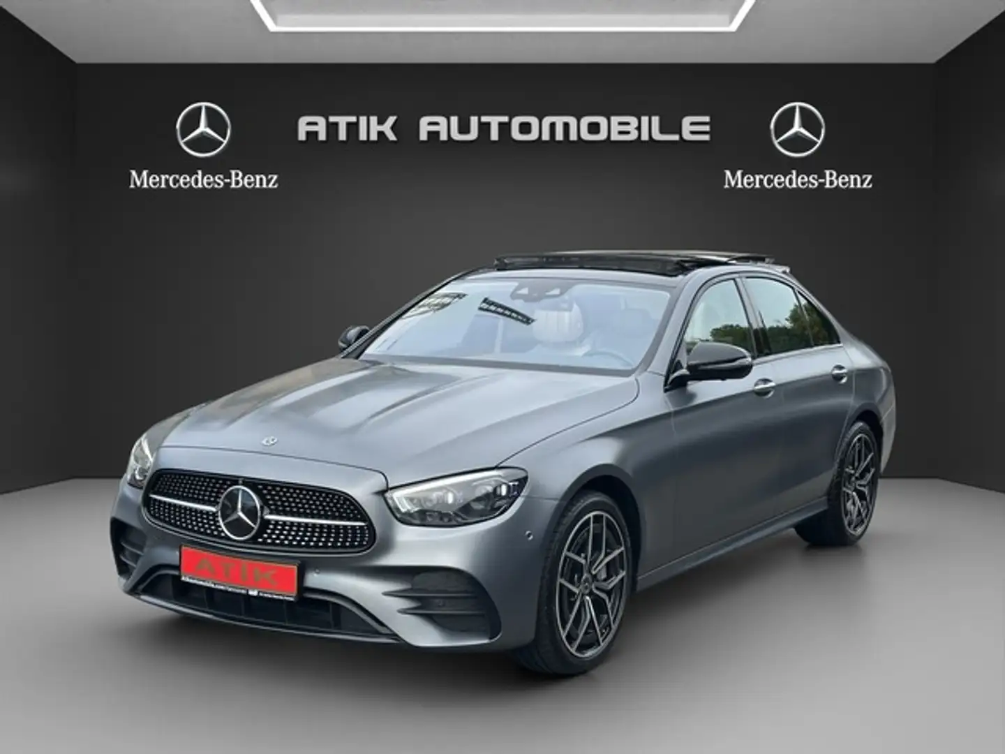Mercedes-Benz E 400 d 4MATIC AMG / PANO / LUFTFEDERUNG 360*CAM / TOTWI Grau - 1
