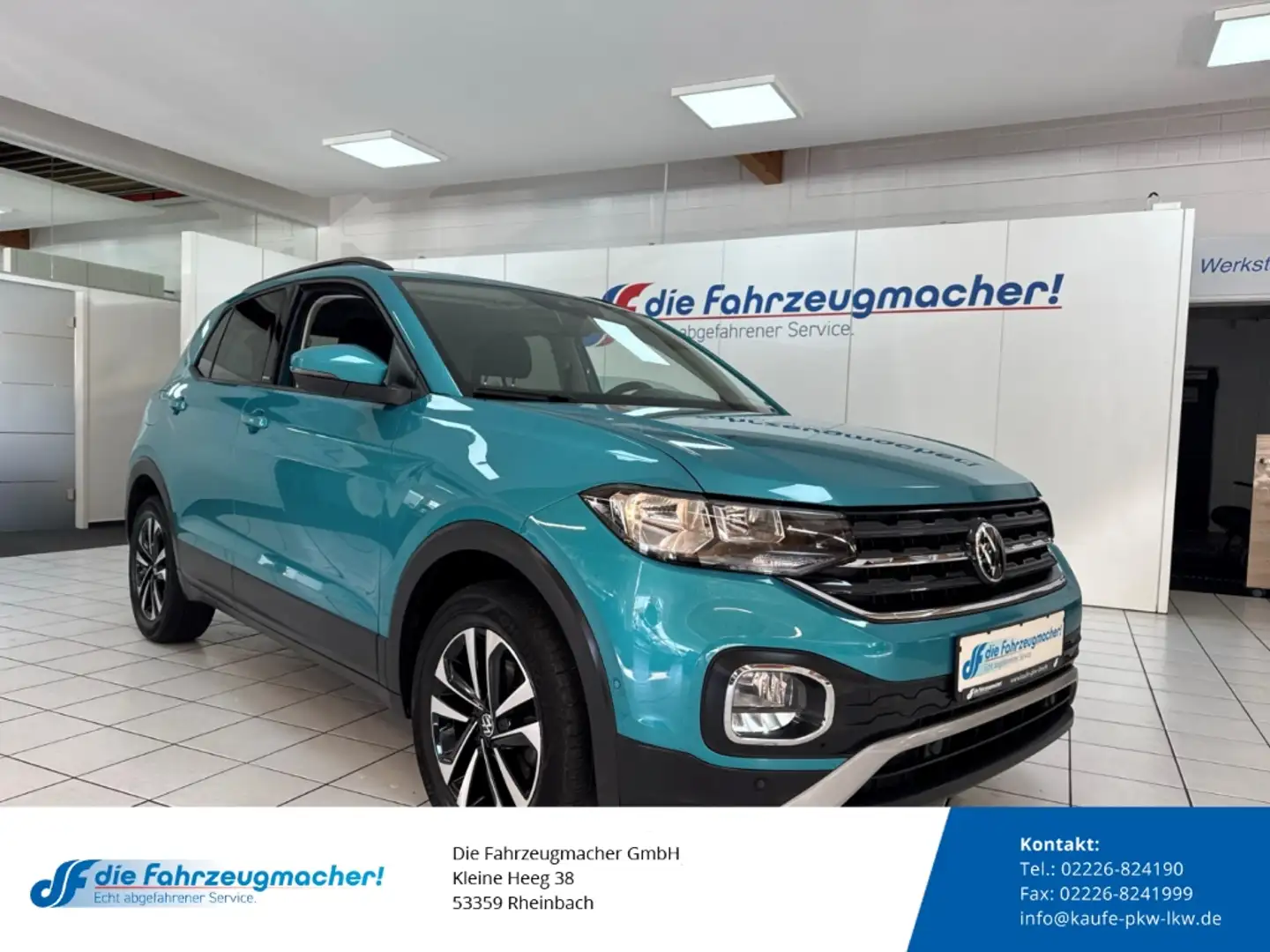 Volkswagen T-Cross United 1.0 TSI Navi ACC Apple CarPlay Android Auto Grün - 1