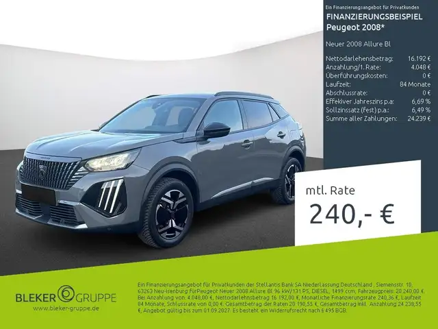 2024 Peugeot 2008 in Grey for sale