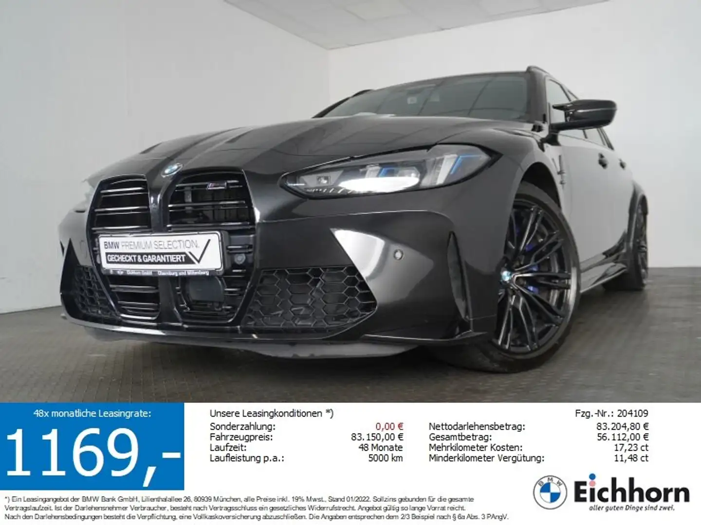 BMW M3 Competition M xDrive Touring INNOPAKET.LEDER Schwarz - 1