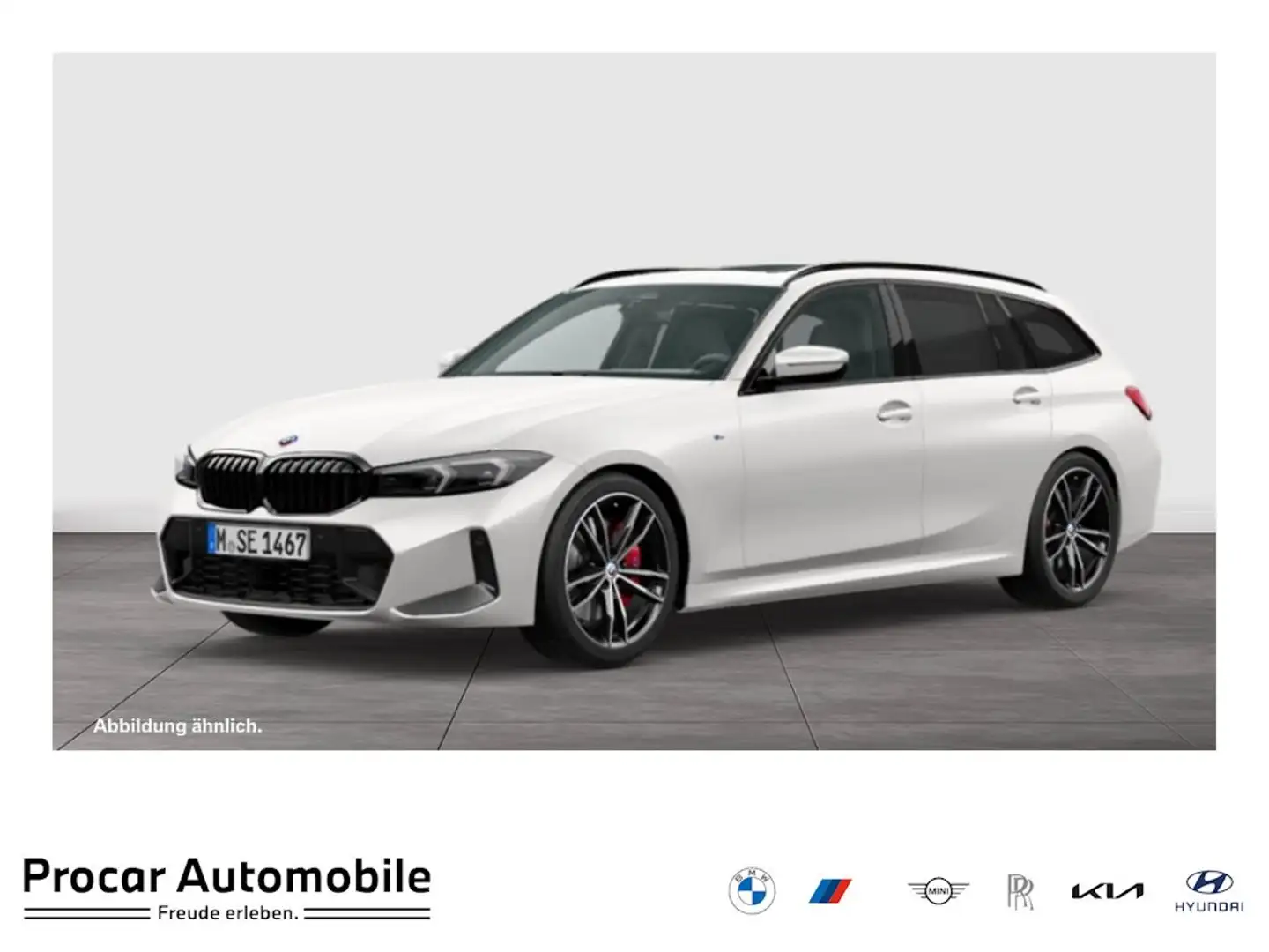 BMW 330 i xDrive Touring M-Sport Pro Anhängk. Pano HK Blanc - 1