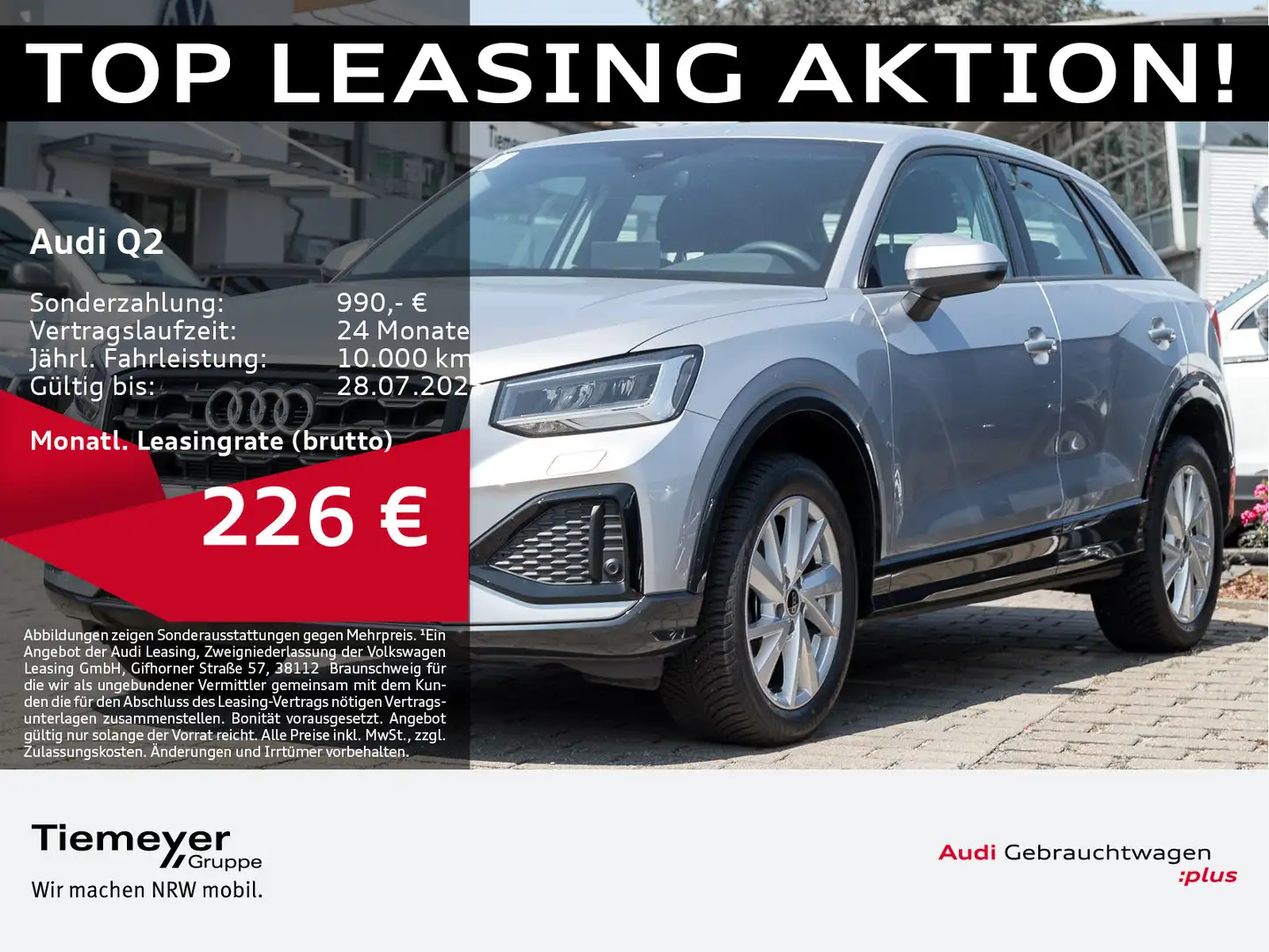 Audi Q2 35 TFSI ADVANCED LEDER NAVI ASSIST KAMERA Silber - 1