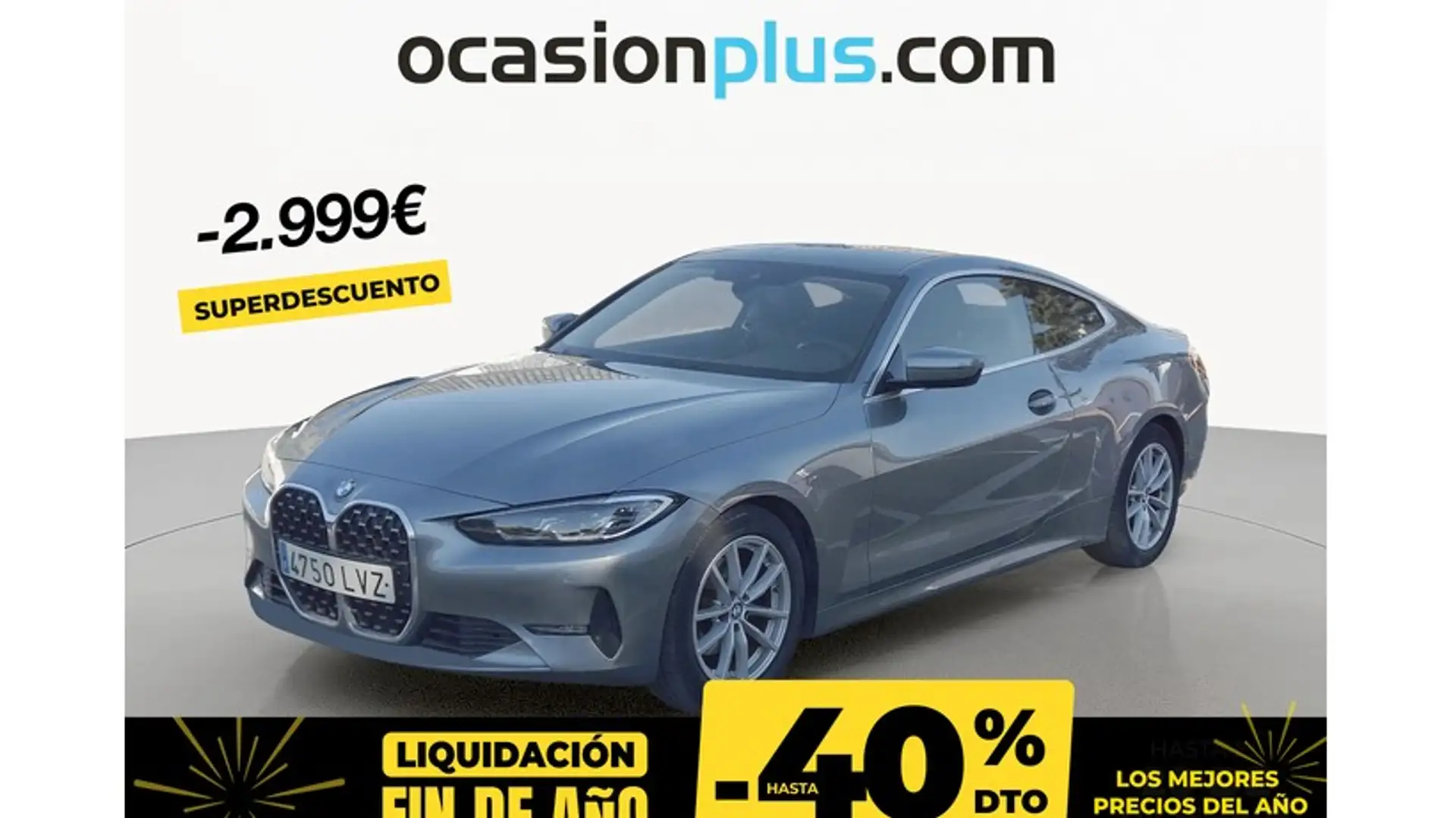 BMW 420 420dA Coupé Gris - 1