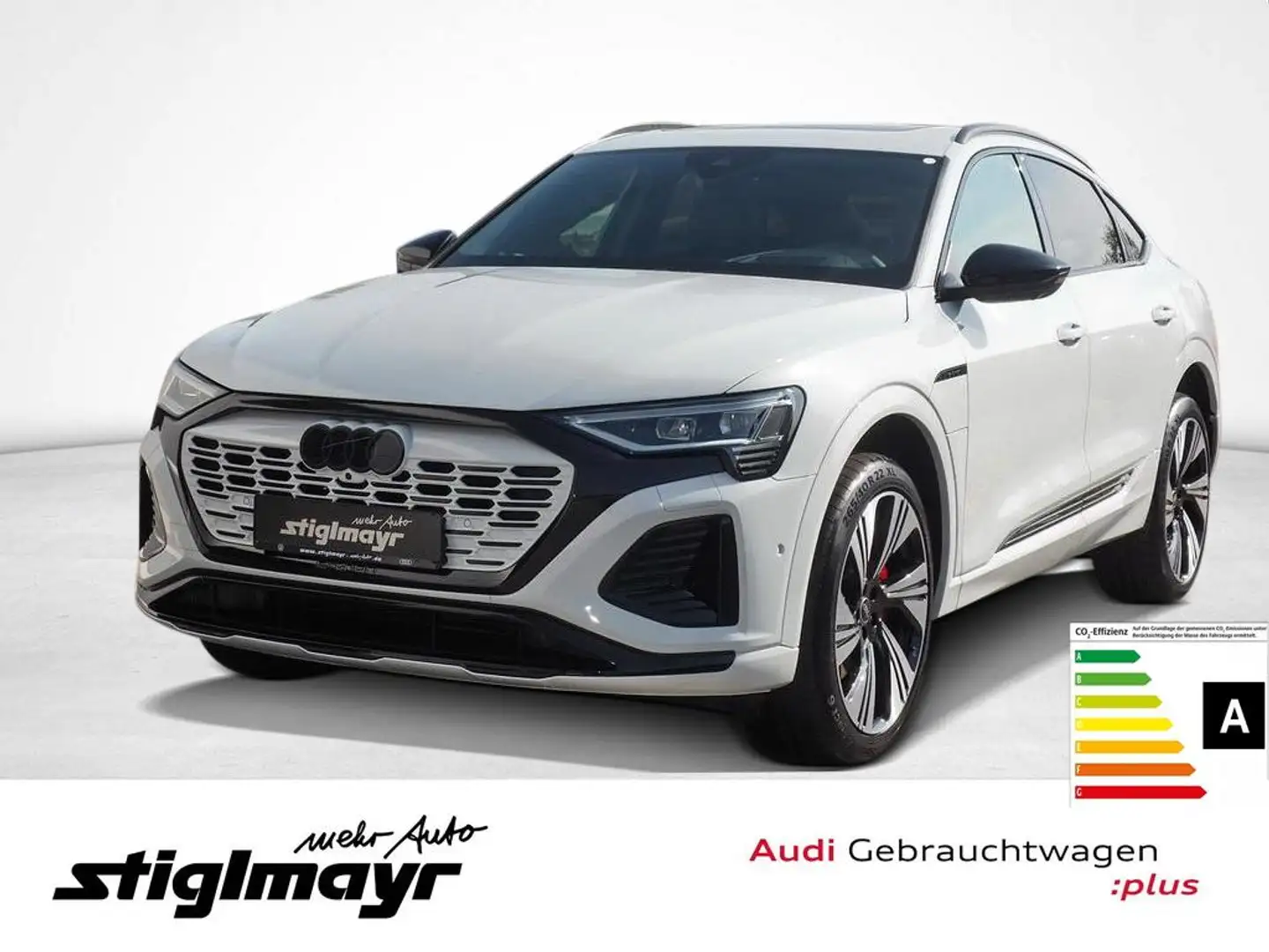 Audi Q8 e-tron Sportback S line 55 quattro 300 kW Blanc - 1