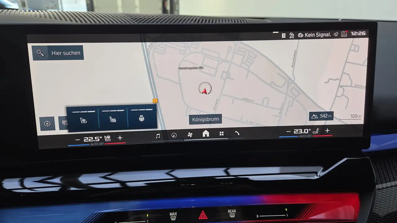 BMW M5 0,5% AHK Sitzlüft.B&W MultiSeats CarbonExt., миниатюра 15