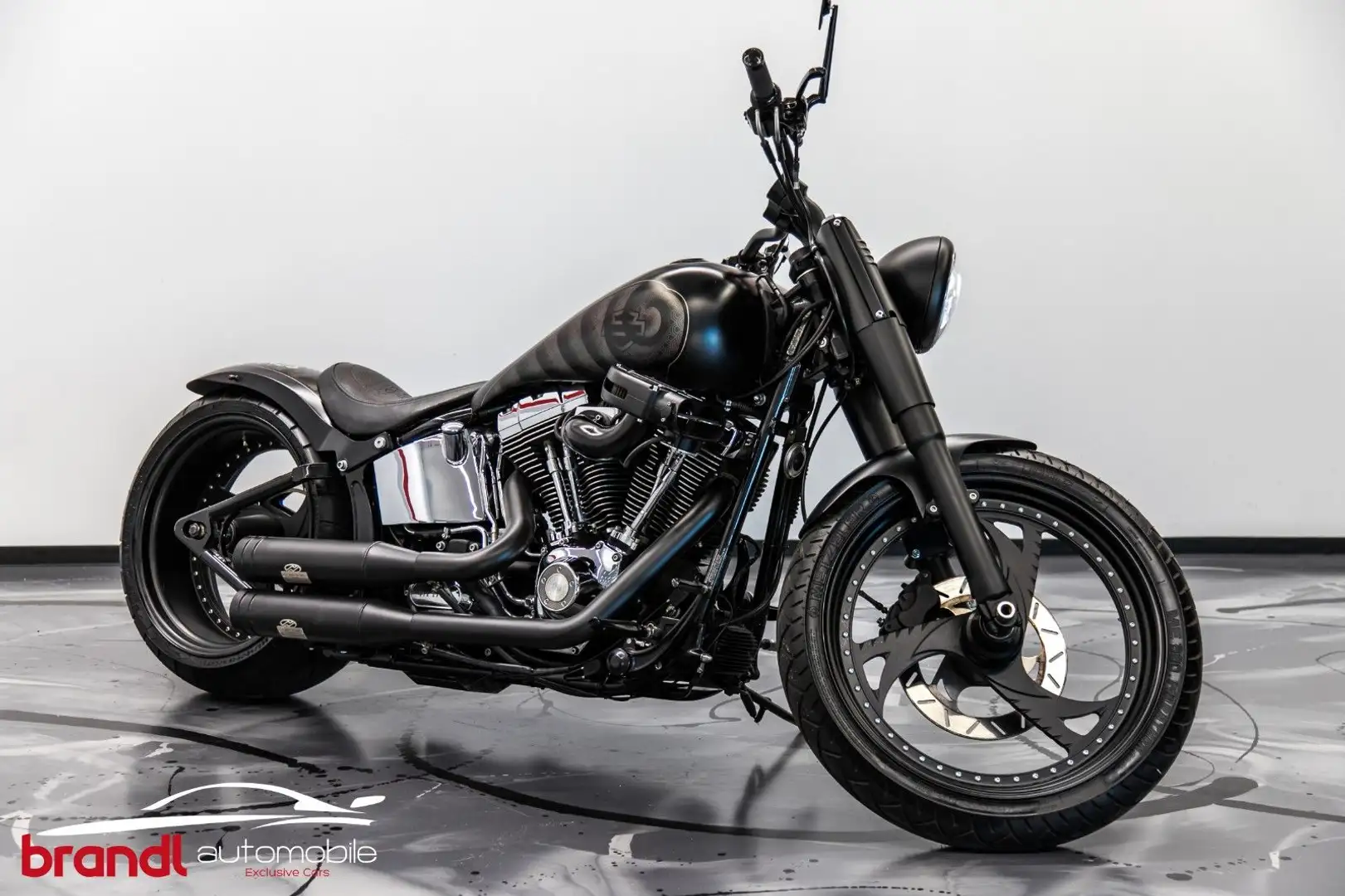 Harley-Davidson FLSTC Heritage Softail Classic/Custom/Einzelst. Nero - 2