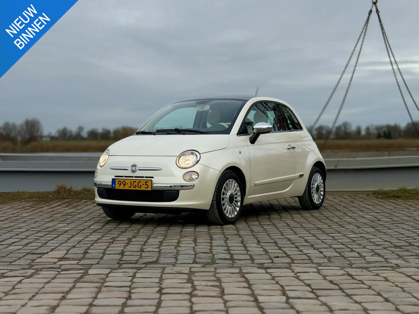 Fiat 500 1.2 Lounge|Automaat|Pano|Parelmoer Lak - 1