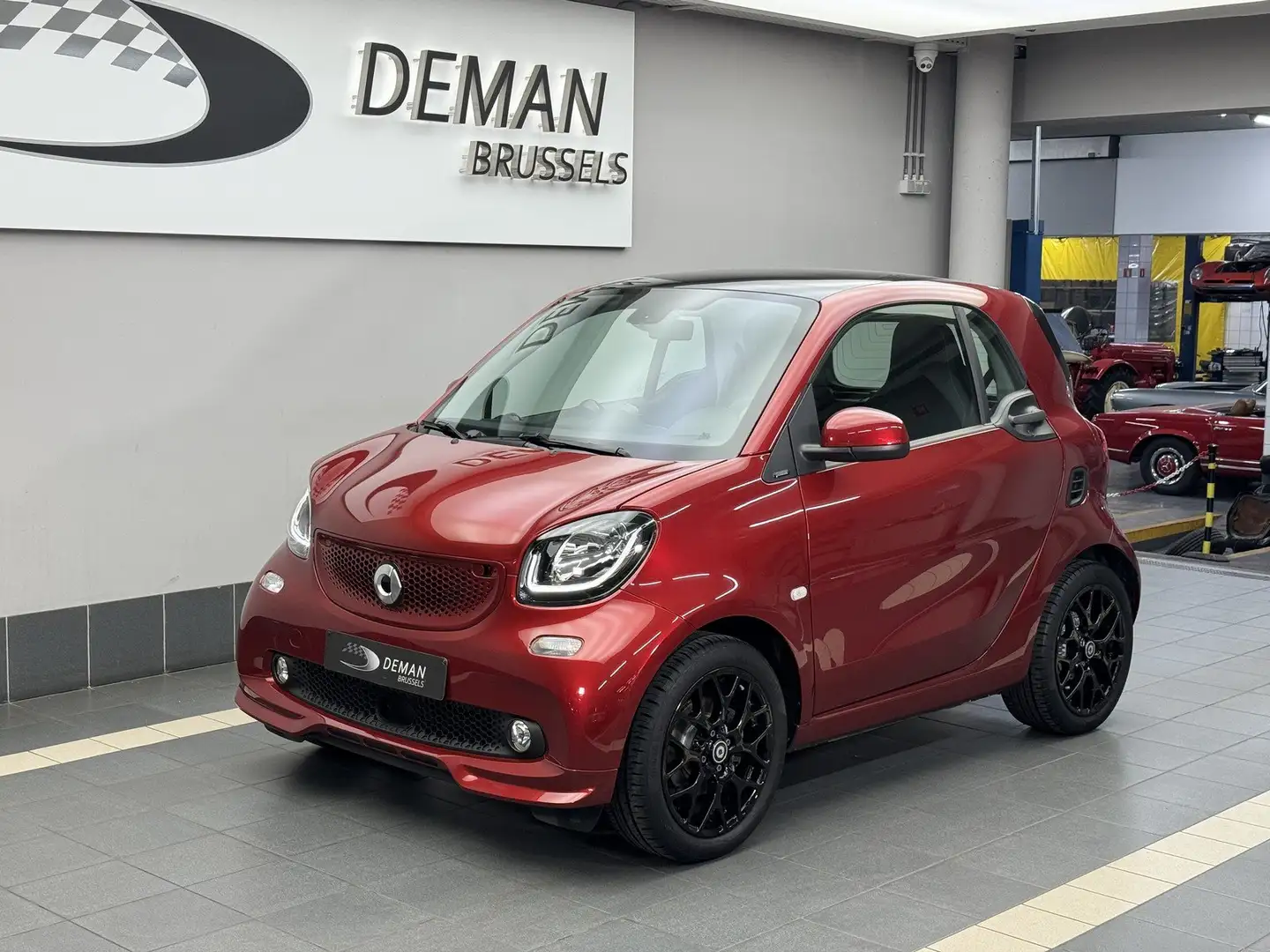 smart forTwo Brabus Style Coupe * Toit pano * camera * Cuir* Rood - 1