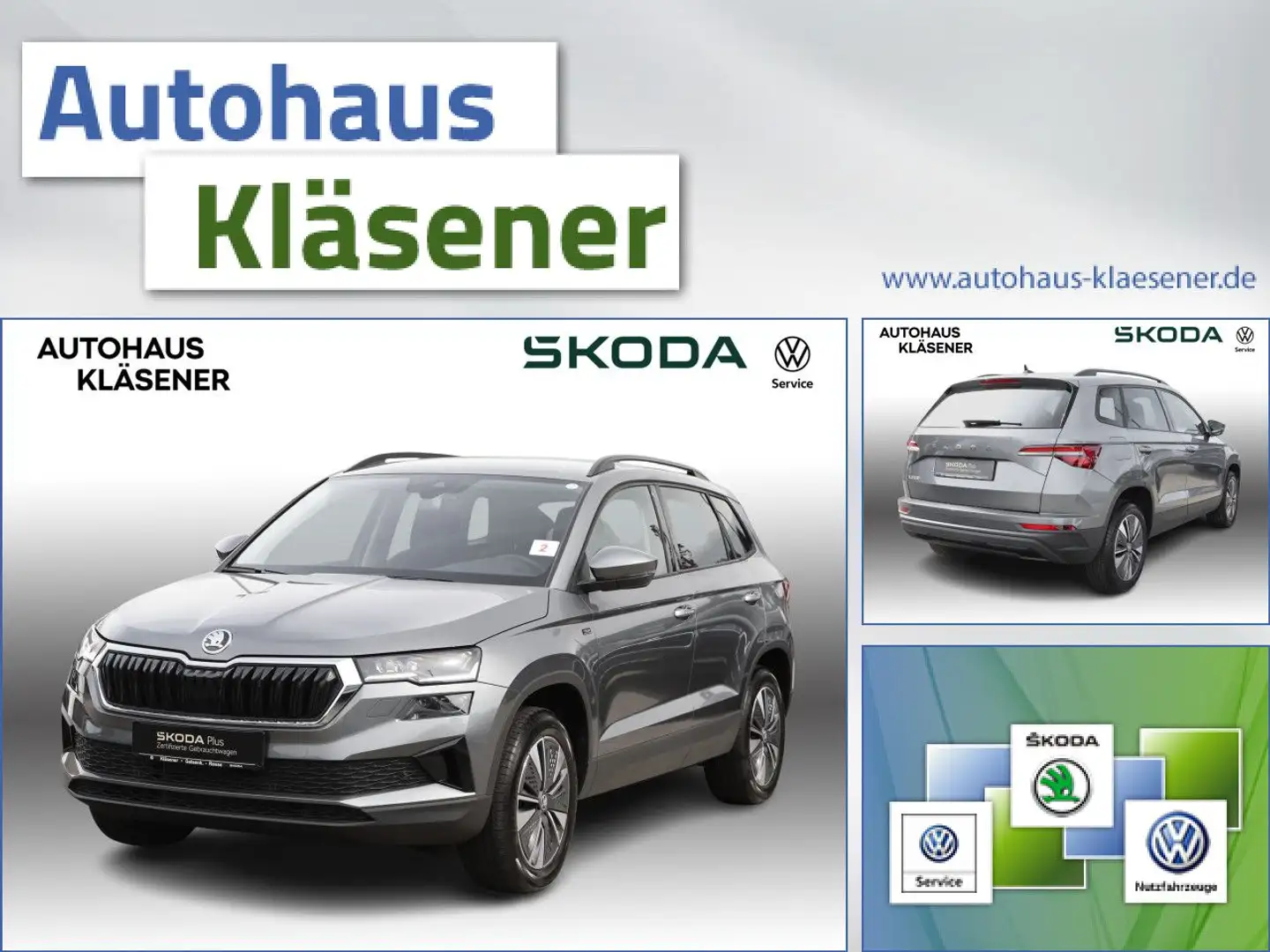 Skoda Karoq Tour 85KW MATRIX ACC RKAM PDC SLINK AHK Grigio - 1