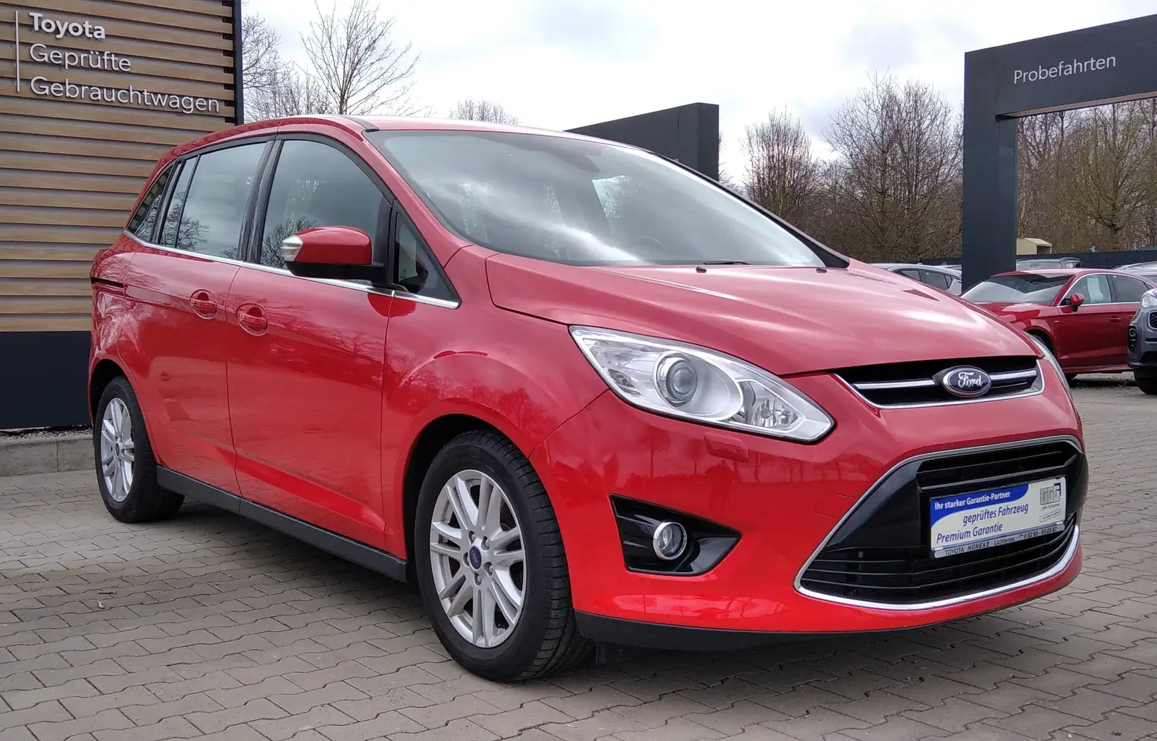 Ford Grand C-Max Titanium *Xenon-Scheinwerfer*Klimaautomatik* Czerwony - 2