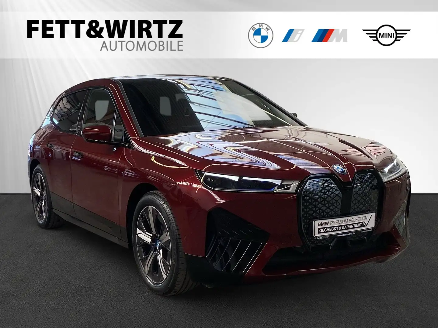 BMW iX xDrive40 LR 418,- br.o.Anz. 24 Mon./5' Km p.A. Rosso - 1