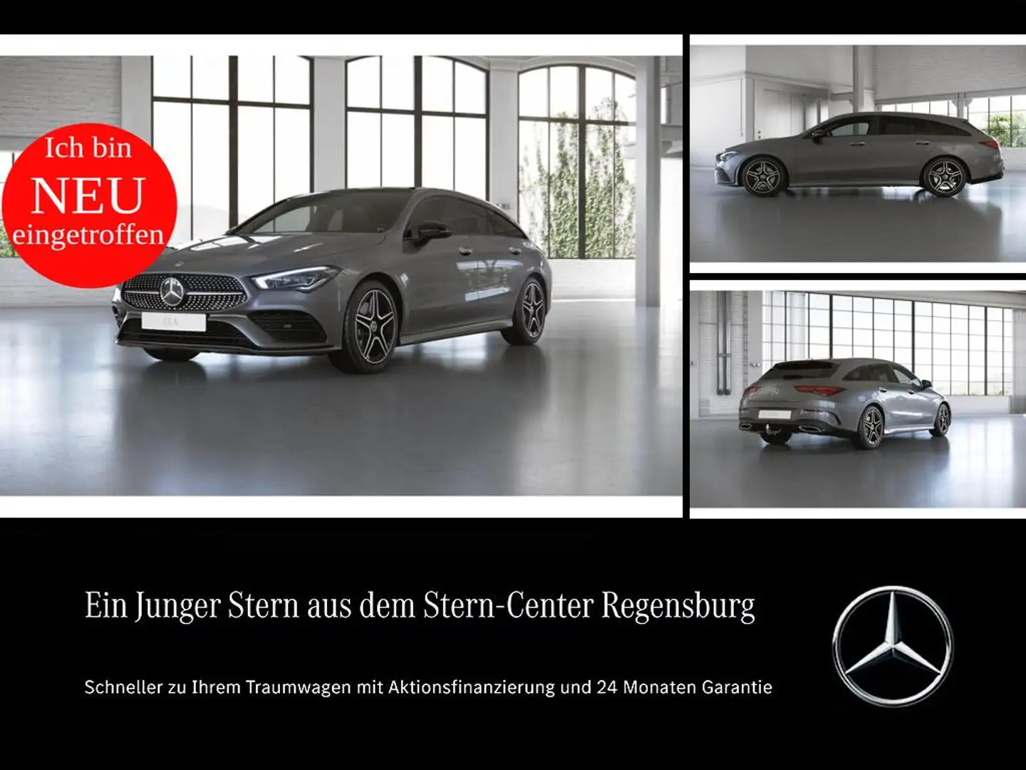 Mercedes-Benz CLA 250 4M AMG+DIST+AHK+PANO+360° Gris - 1