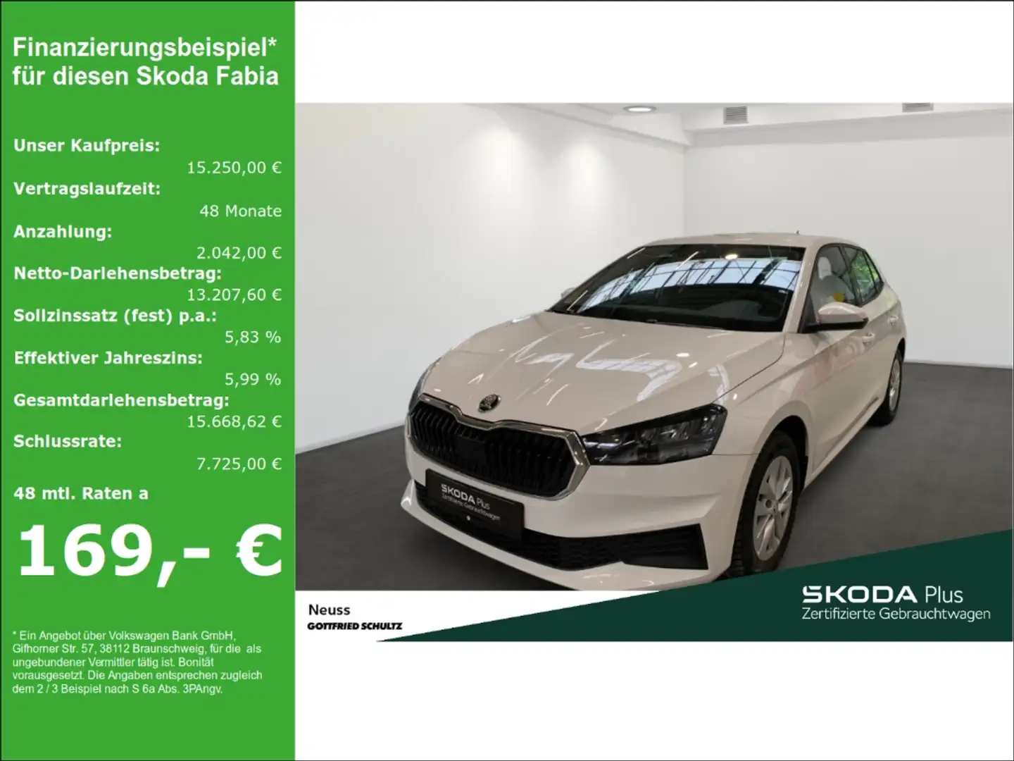 Skoda Fabia ACTIVE MPI CARPLAY EINPARKHILFE KLIMA LED Blanco - 1