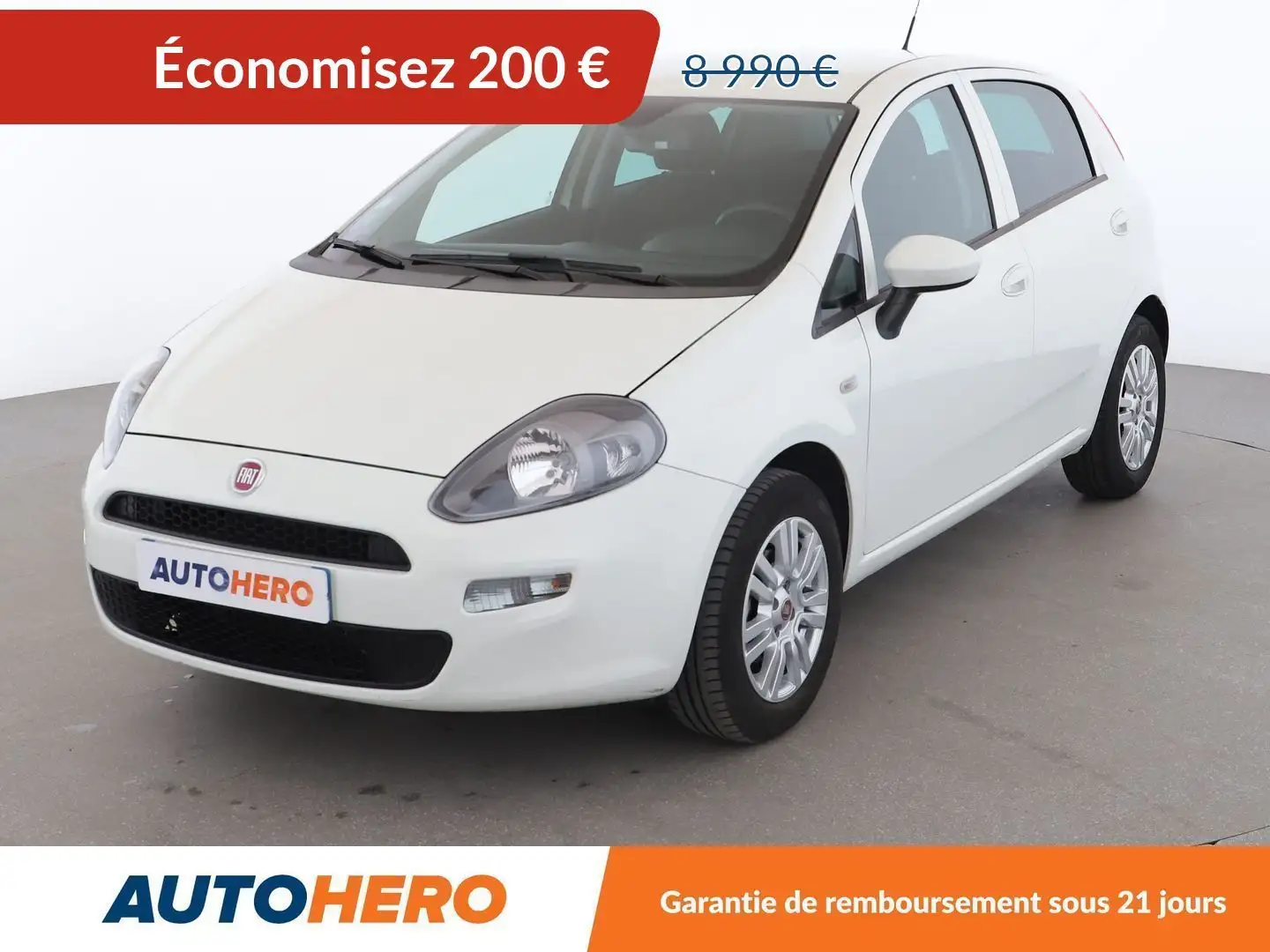 Fiat Punto 1.2 Pop Blanc - 1
