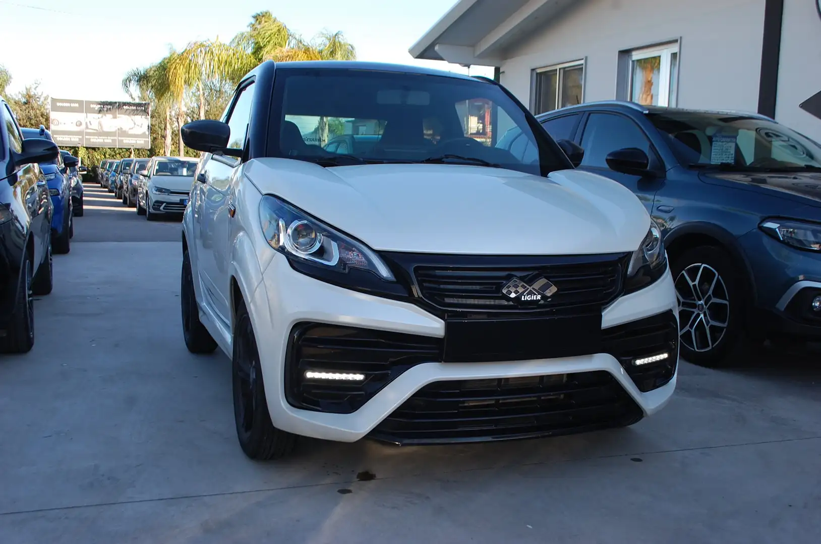 Ligier JS 50 Microcar Diesel Uff Italy Pelle App Retrocamera Blanc - 1