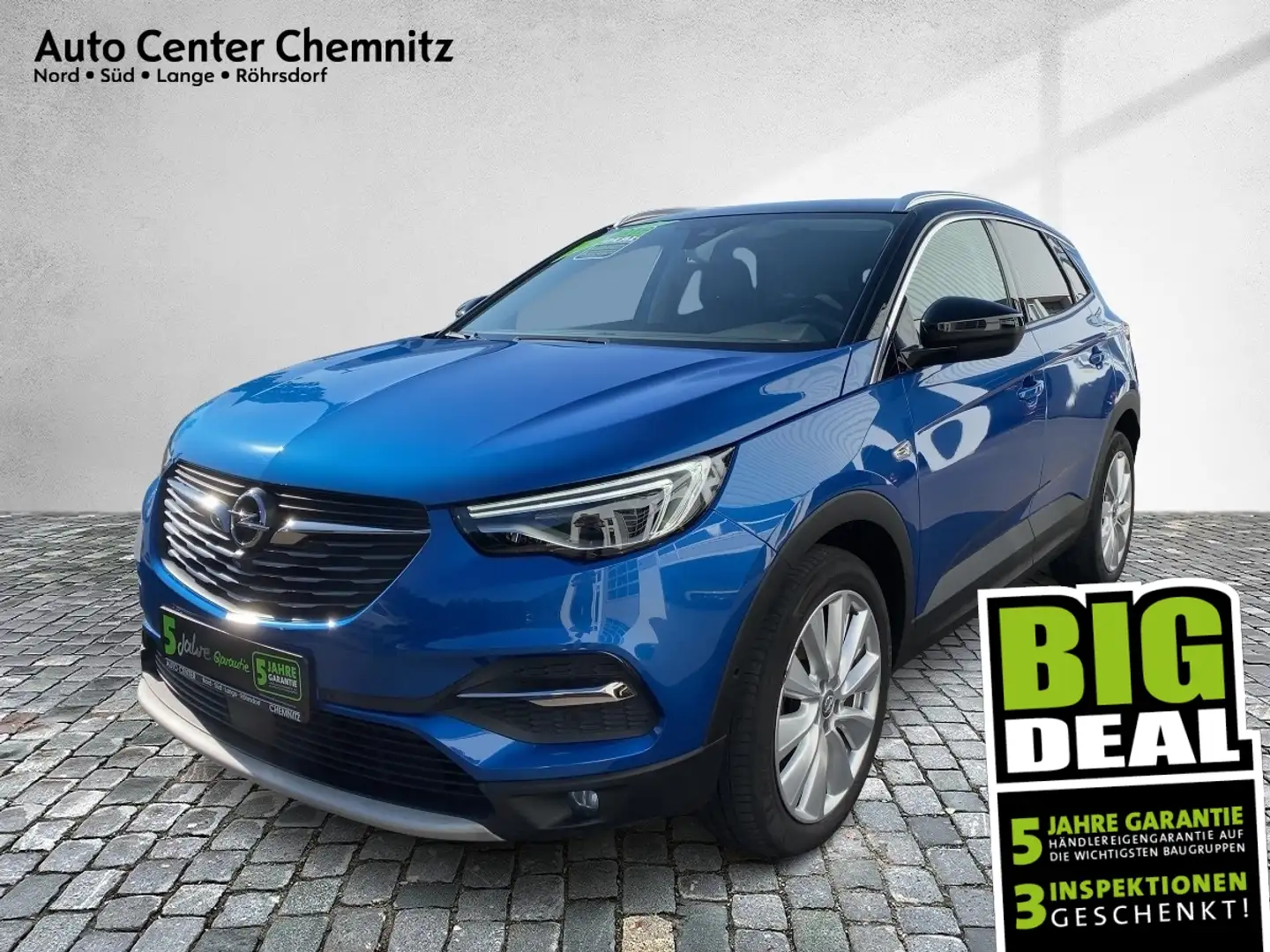 Opel Grandland 1.5 D Ultimate BiLED/Leder/Navi/360° Blu/Azzurro - 1