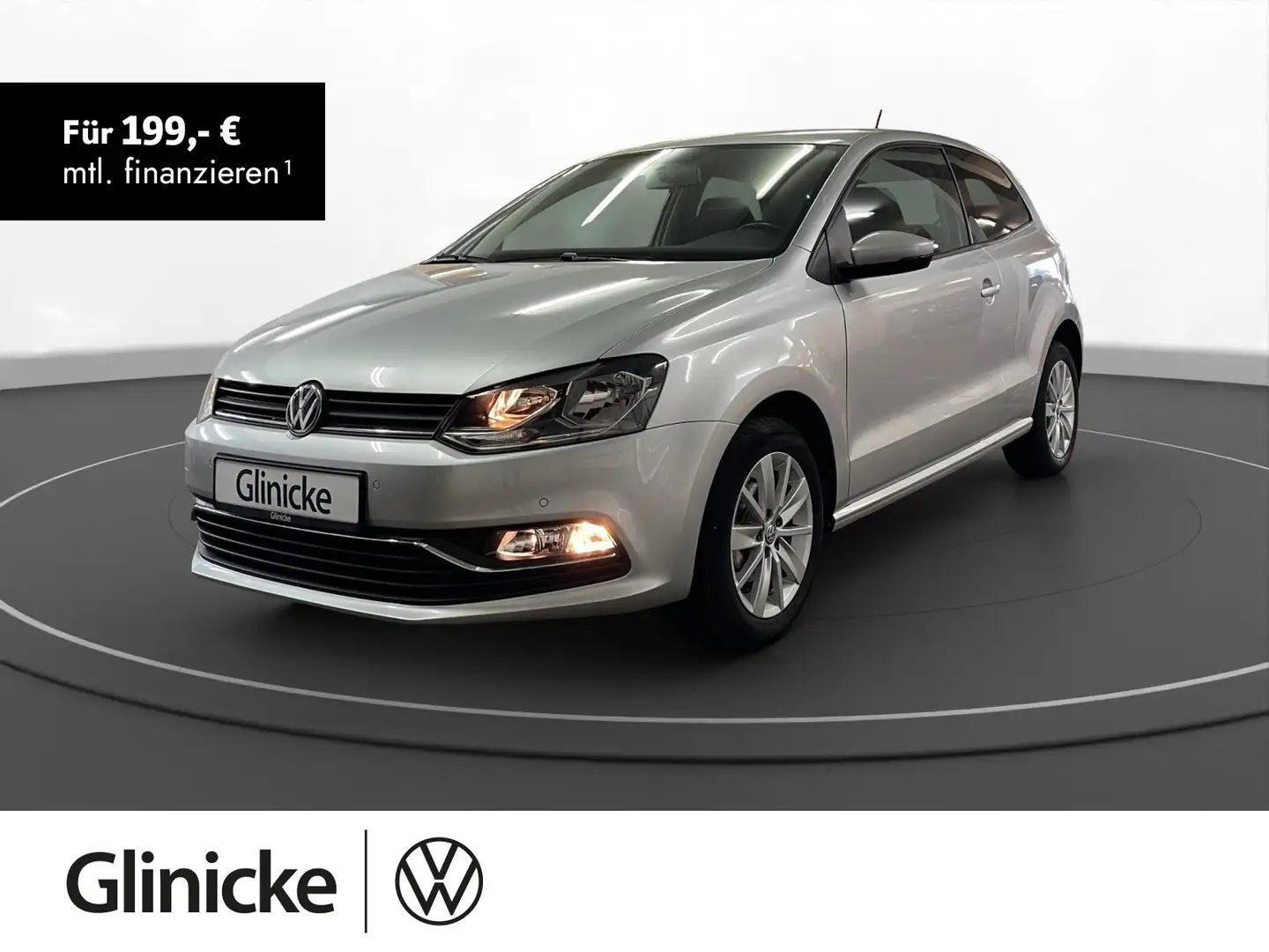 Volkswagen Polo 1.0 Comfortline PDC vo+hi Klima LM 15" Argento - 1