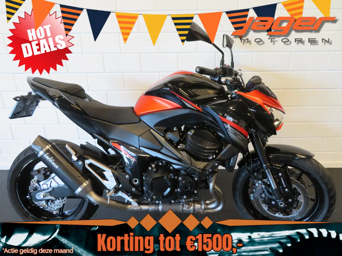Kawasaki Z 800 ABS NIEUWSTAAT! LEO-VINCE 35K Orange - 1