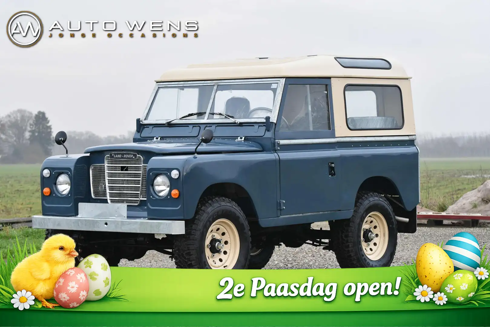 Land Rover Series 88 III Diesel Santana | Hardtop | Compl. gerestaur Azul - 1