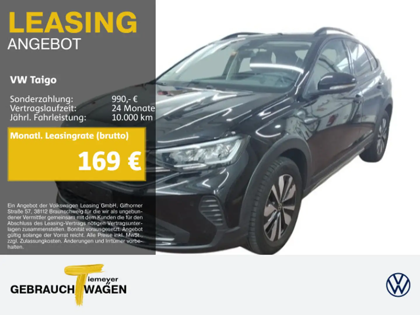 Volkswagen Taigo 1.0 TSI DSG MOVE LM16 KAMERA APP-CONNECT Schwarz - 1