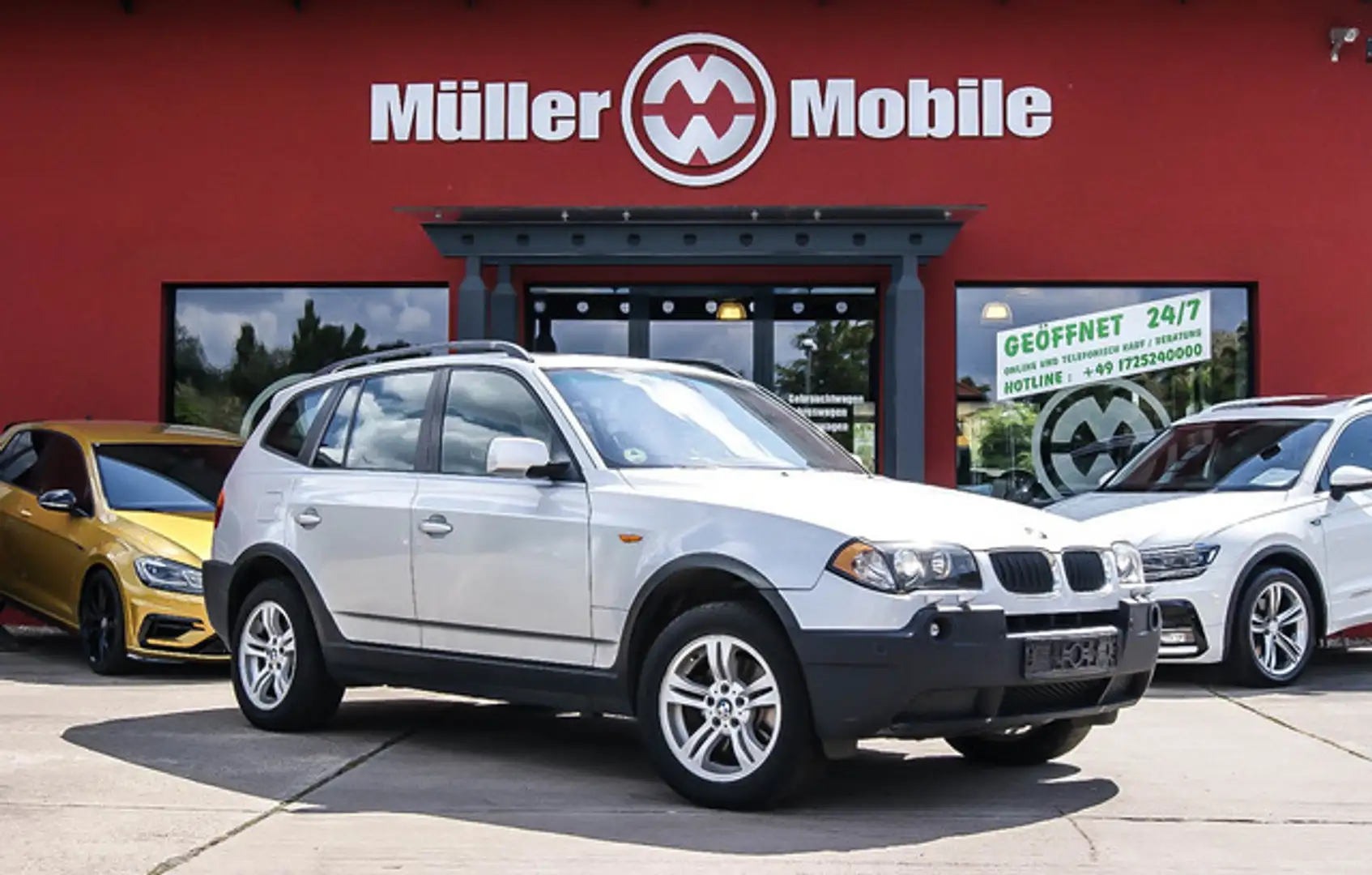 BMW X3 3.0i  LEDER XENON NAVI SPORT-FW = aus 1.HAND= Silber - 1