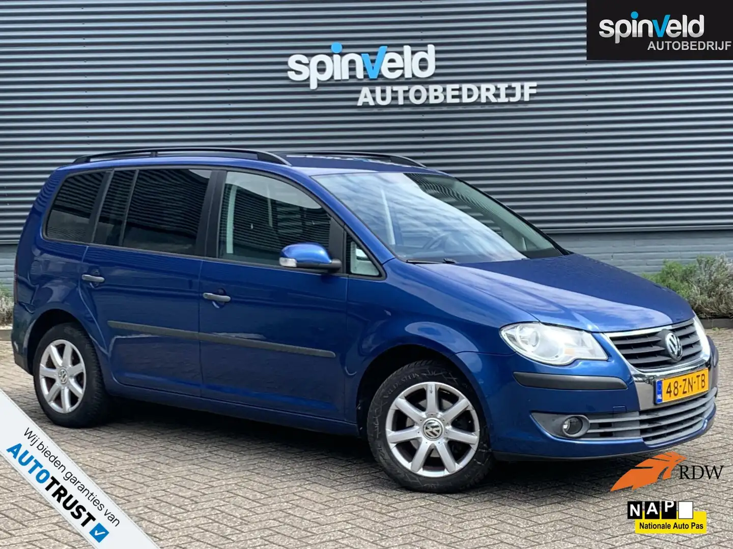 Volkswagen Touran 1.4 TSI Optive BJ`08 NAP NL Airco Distiketting vv Синій - 1