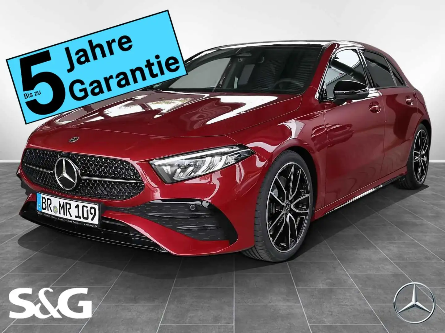 Mercedes-Benz A 250 4M AMG MBUX+RüKam+LED+Pano+Standh+Smartph+ Rot - 1