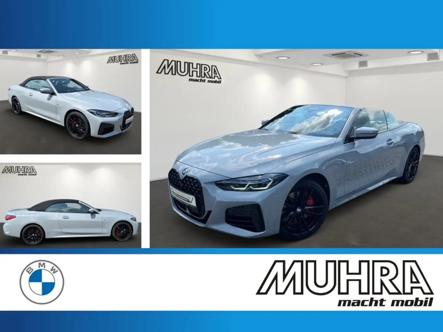 BMW 440 M440i xDrive Cabrio 19" DA Prof Sitzlüft HUD H/K Gris - 1