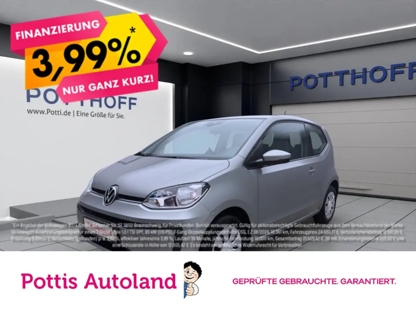 Volkswagen up! 1.0 MPI MOVE UP! KLIMA DAB+ LED Zilver - 1