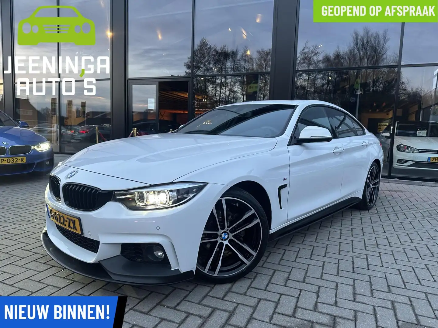 BMW 418 4-serie Gran Coupé 418i Executive|Msport|Navi|19"| Blanc - 1