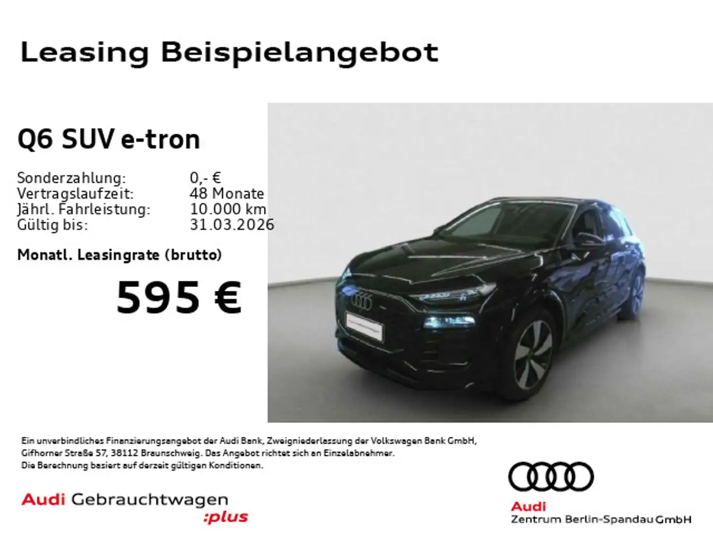 Audi Sonstige Q6 e-tron qu. Adv. *MATRIX*AHK*360°*PARKASSIST+* Schwarz - 1