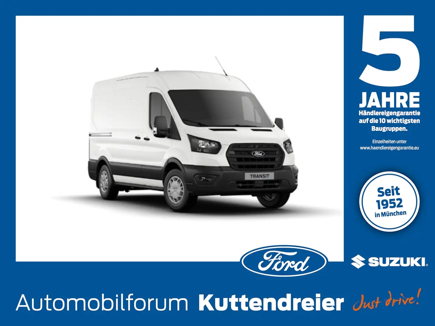 Ford Transit Kasten Trend 2.0I 350 L3 PDC*CAM*SYNC Bianco - 1