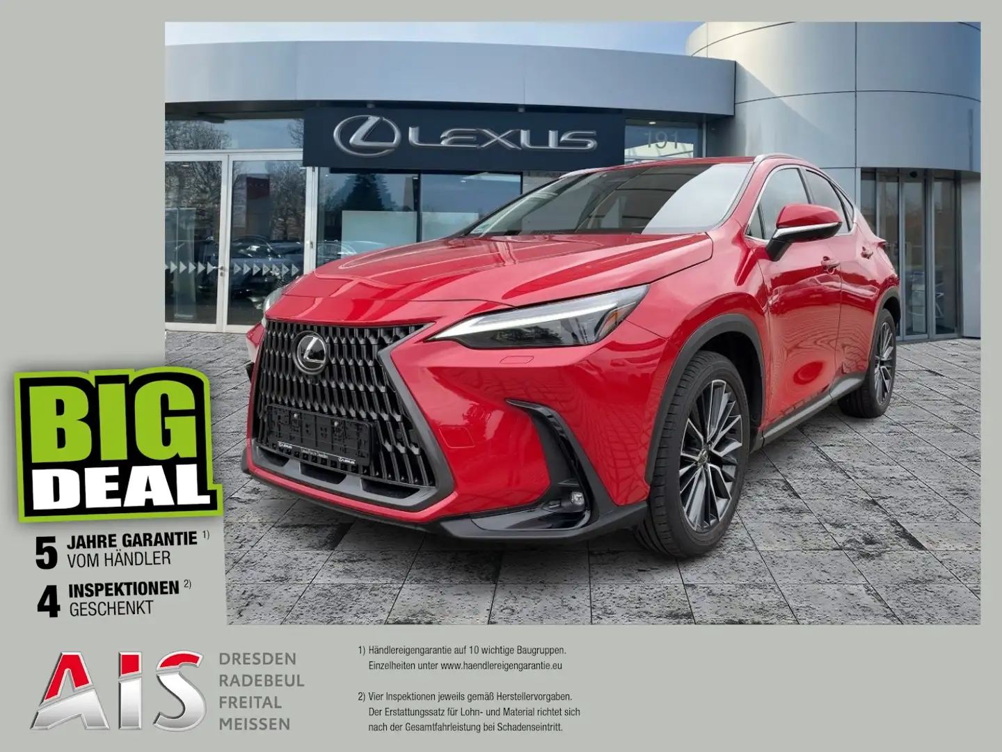 Lexus NX 350h Luxury Line AHK*Navi*4xSHZ*KAM*DAB Червоний - 1