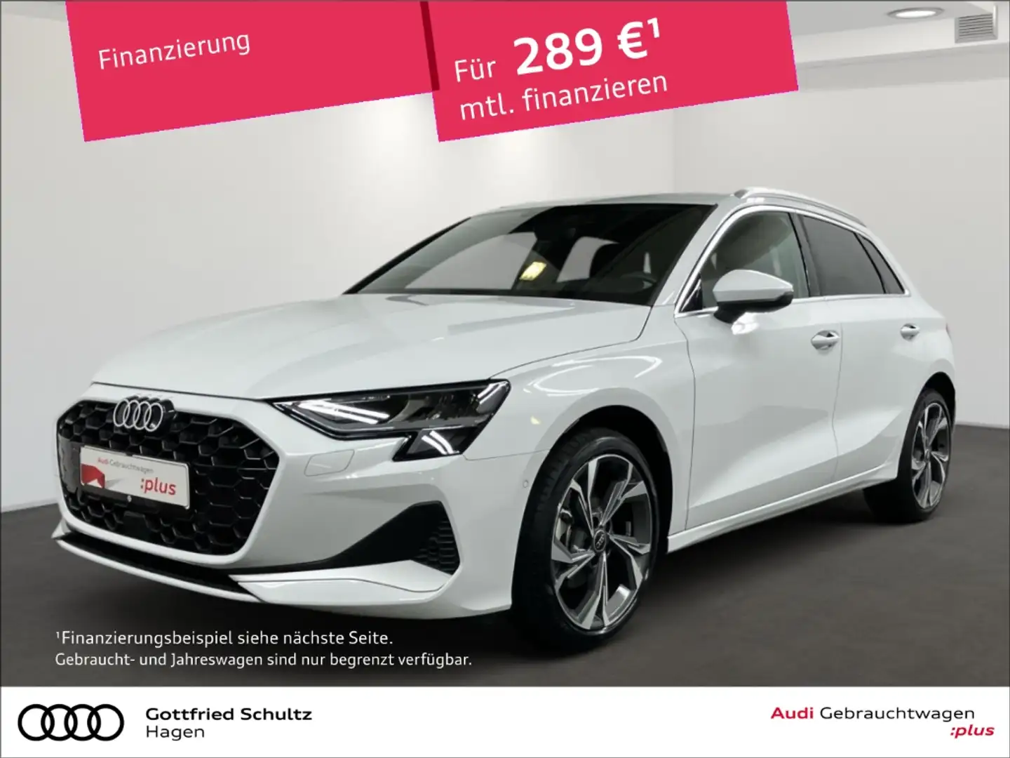 Audi A3 Sportback 30 TFSI S-tronic LED NAV HUD ACC advance Weiß - 1
