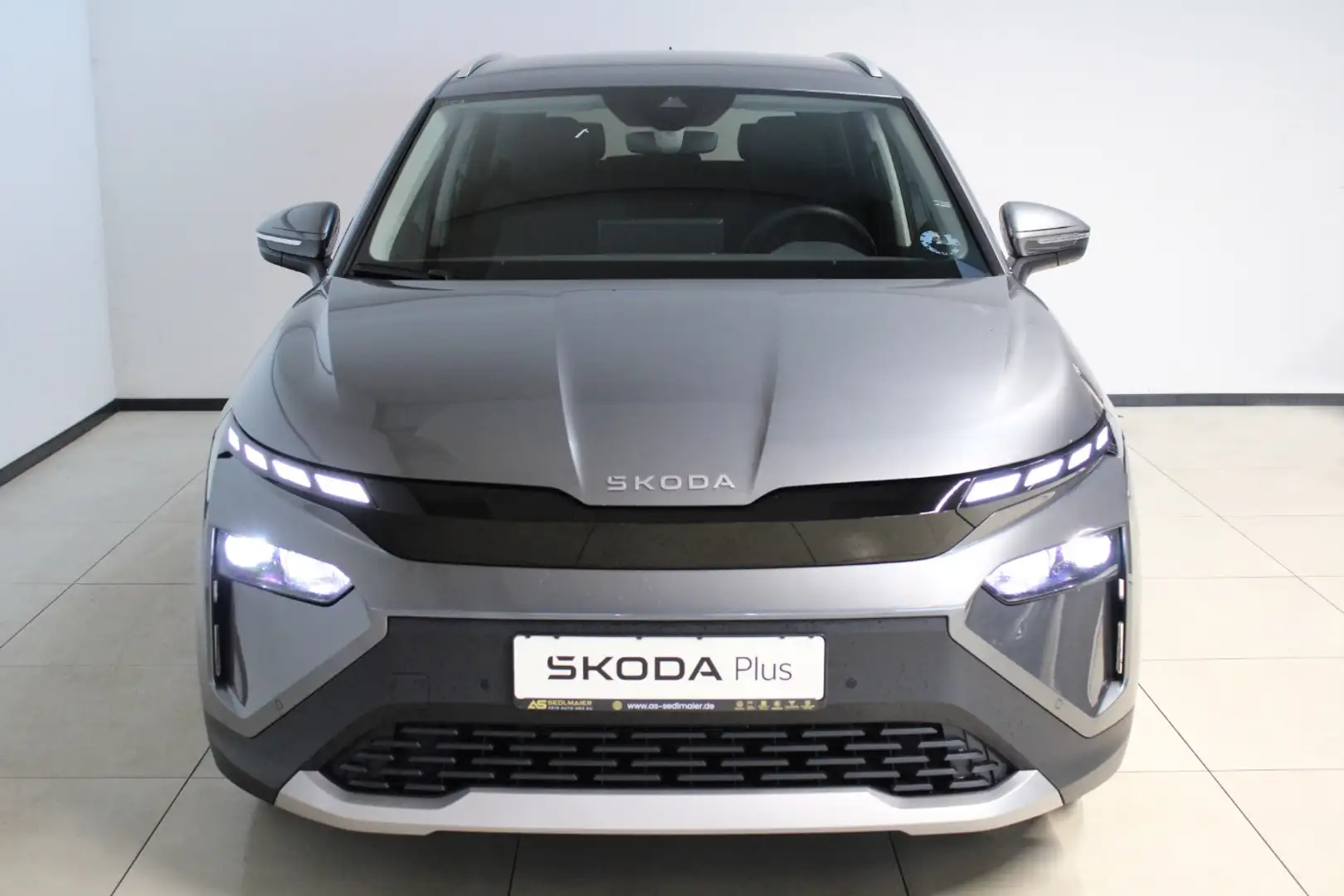 Skoda Elroq 85 Loft AHK|ACC|MATRX|WPumpe|RCam|LenkHz Gris - 2